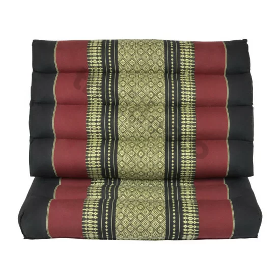 Thailändsk golvkudde en sittdyna | Svart & Röd