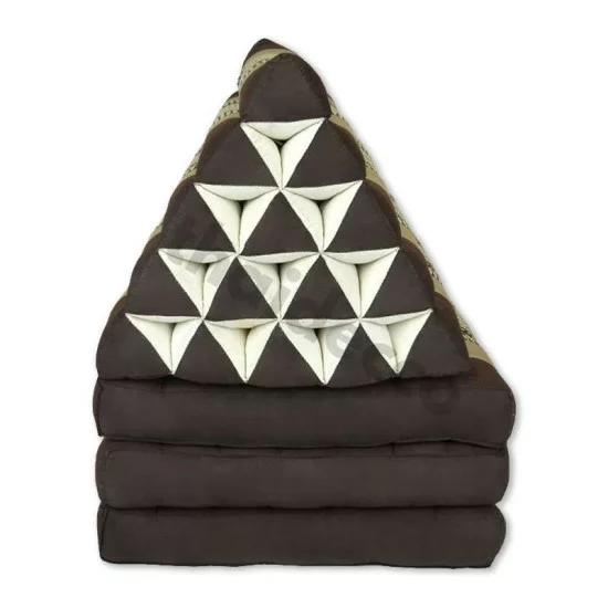 Extra hög utfällbar ryggkudde - Brun & Beige