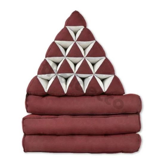 Stor golvkudde XL med tre liggdelar - Röd & Blå