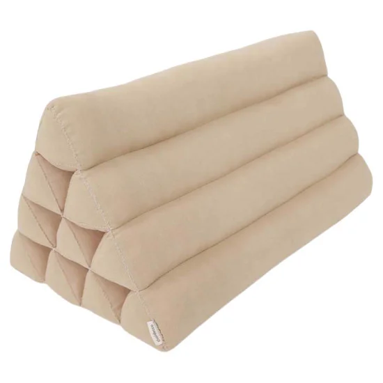 Golvkudde pyramidform | Enfärgad beige färg